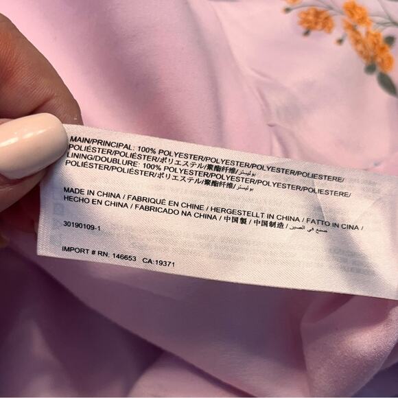 KEEPSAKE The Label Lilac Pretty One Floral Flutter Sleeve Dress Medium - Picture 10 of 10